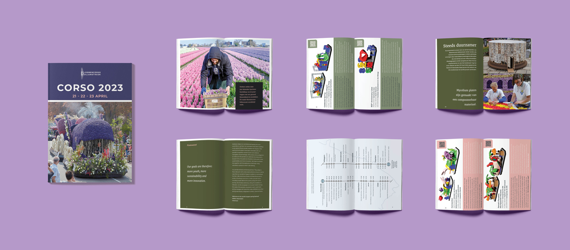 Bloemencorso Bollenstreek mockup boek