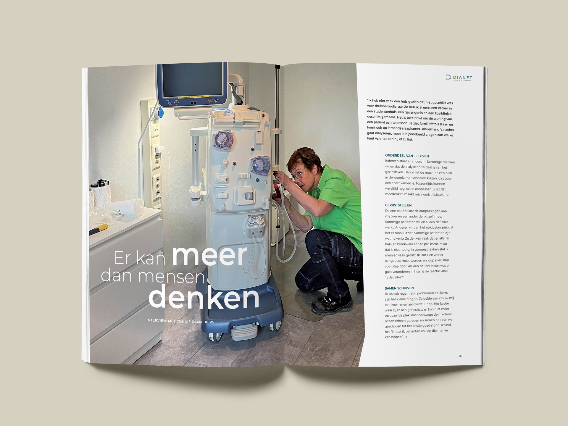 Dianet mockup folder binnenkant