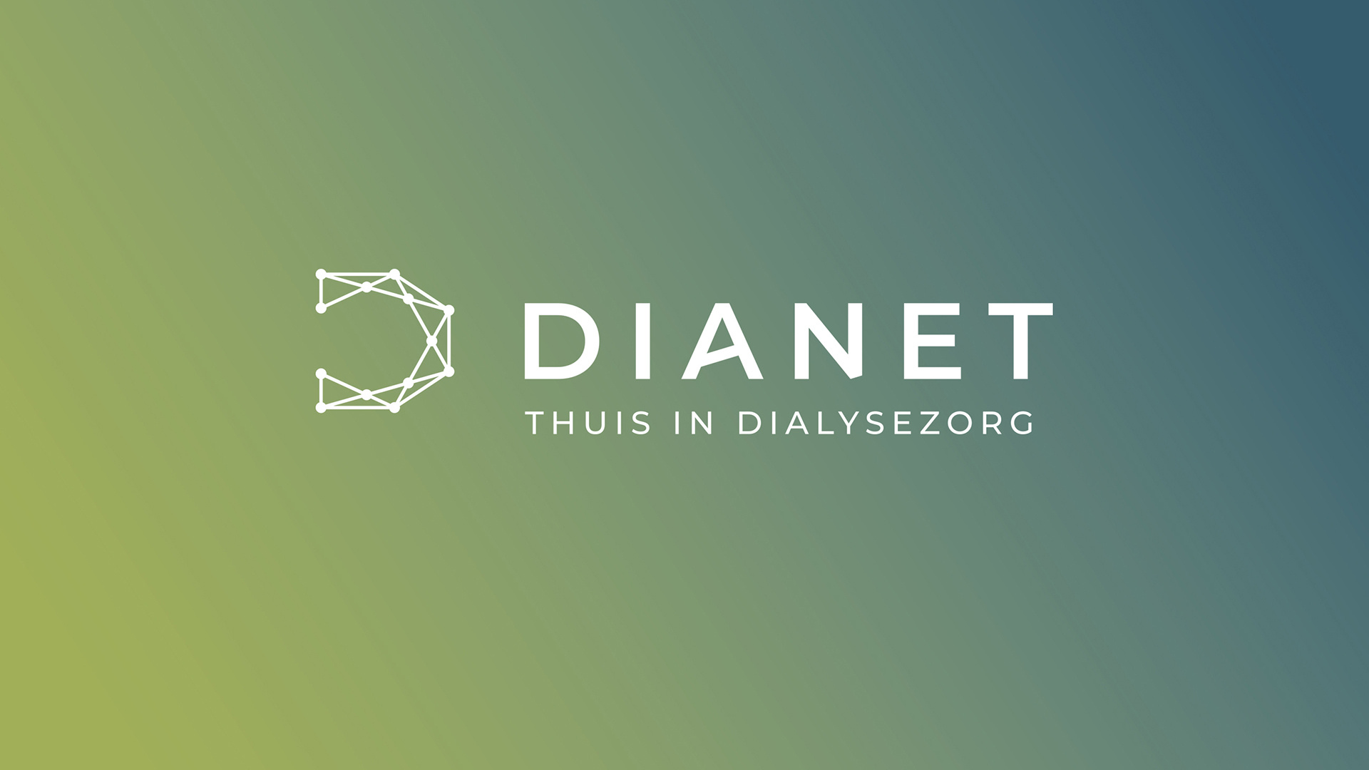 Dianet logo op gradient