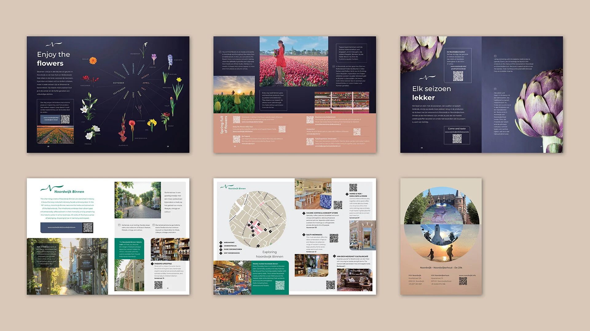 Noordwijk Marketing enjoy Noordwijk folder spreads