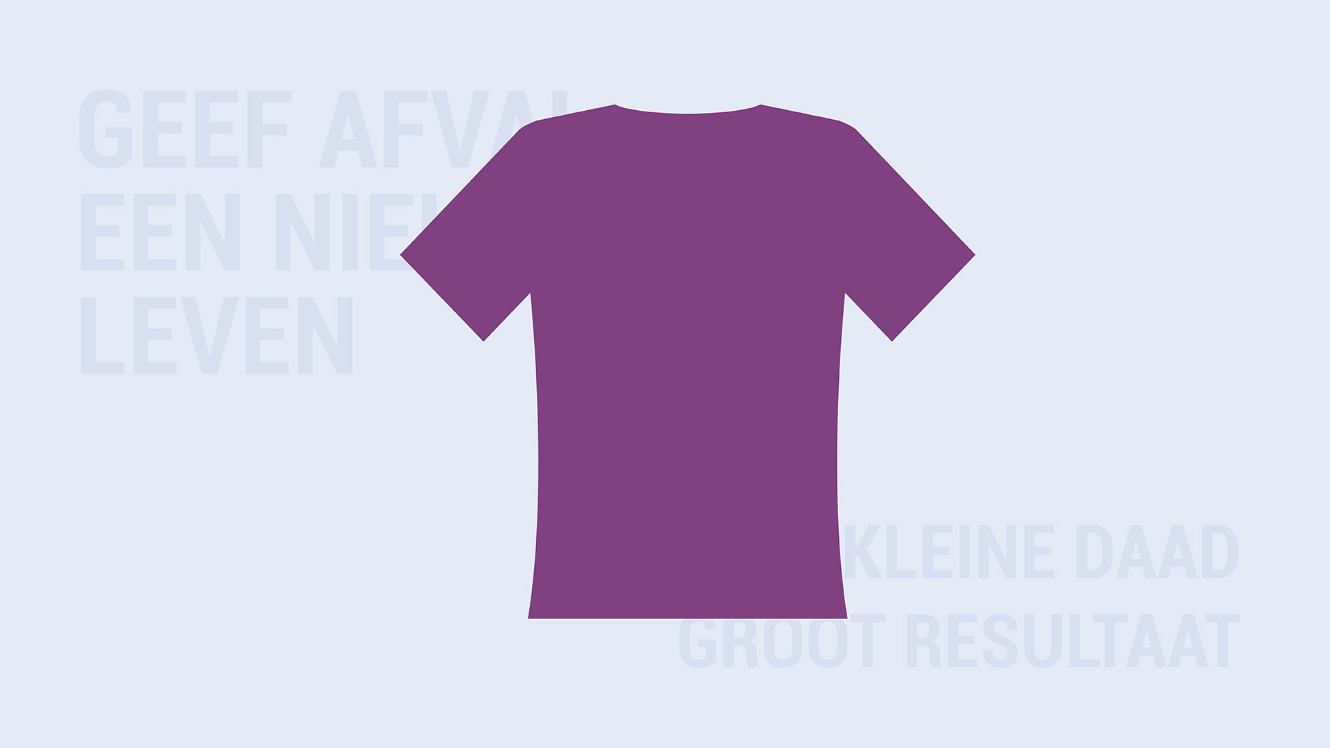 Geef afval een nieuw leven icon shirt