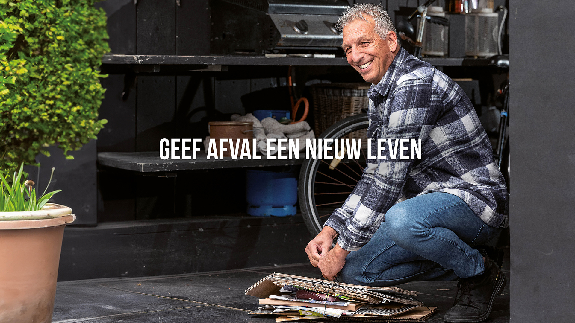 Geef afval een nieuw leven fotografie